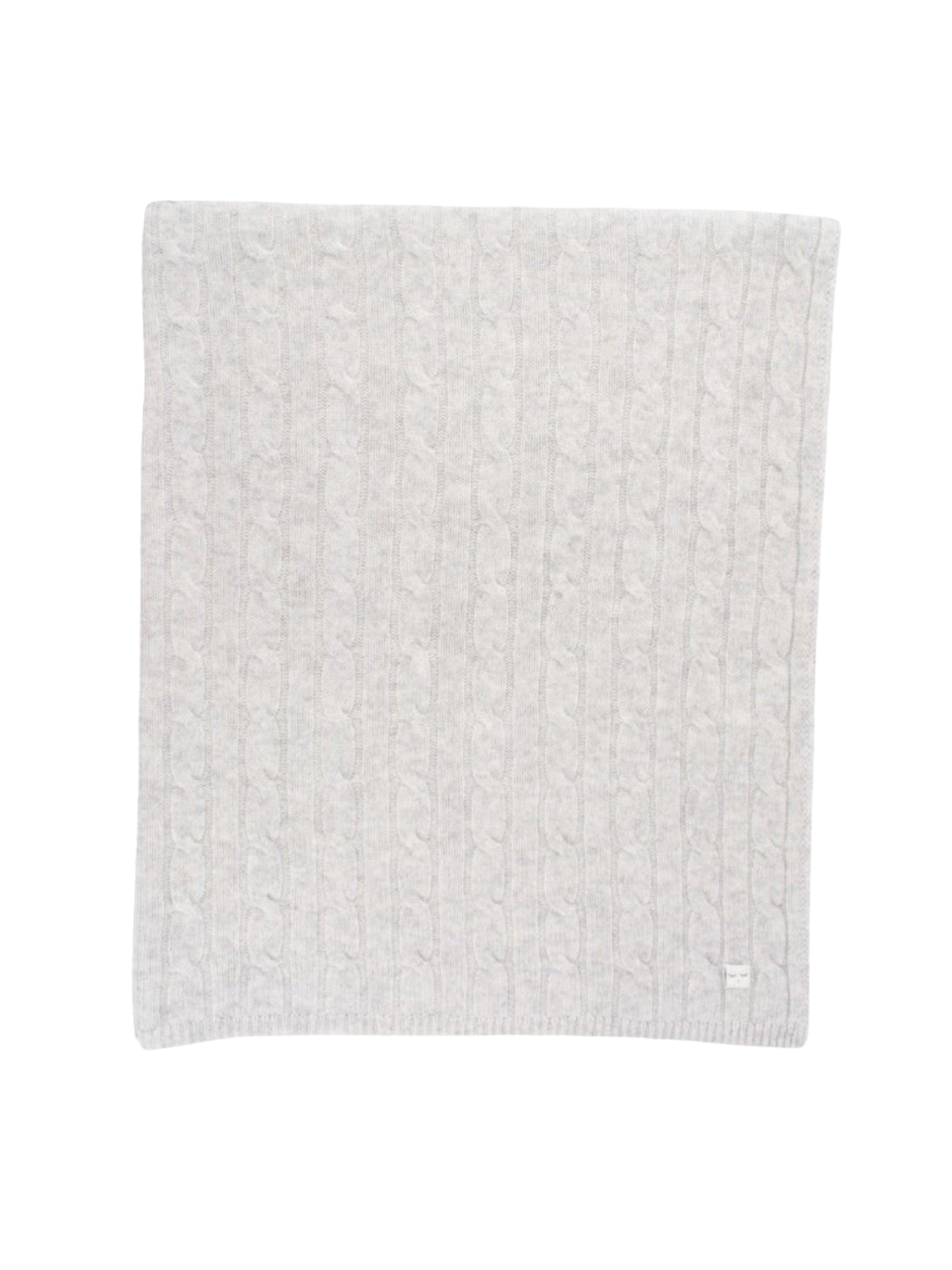 Cable Knit Cashmere Blanket - Gray Blankets Livly