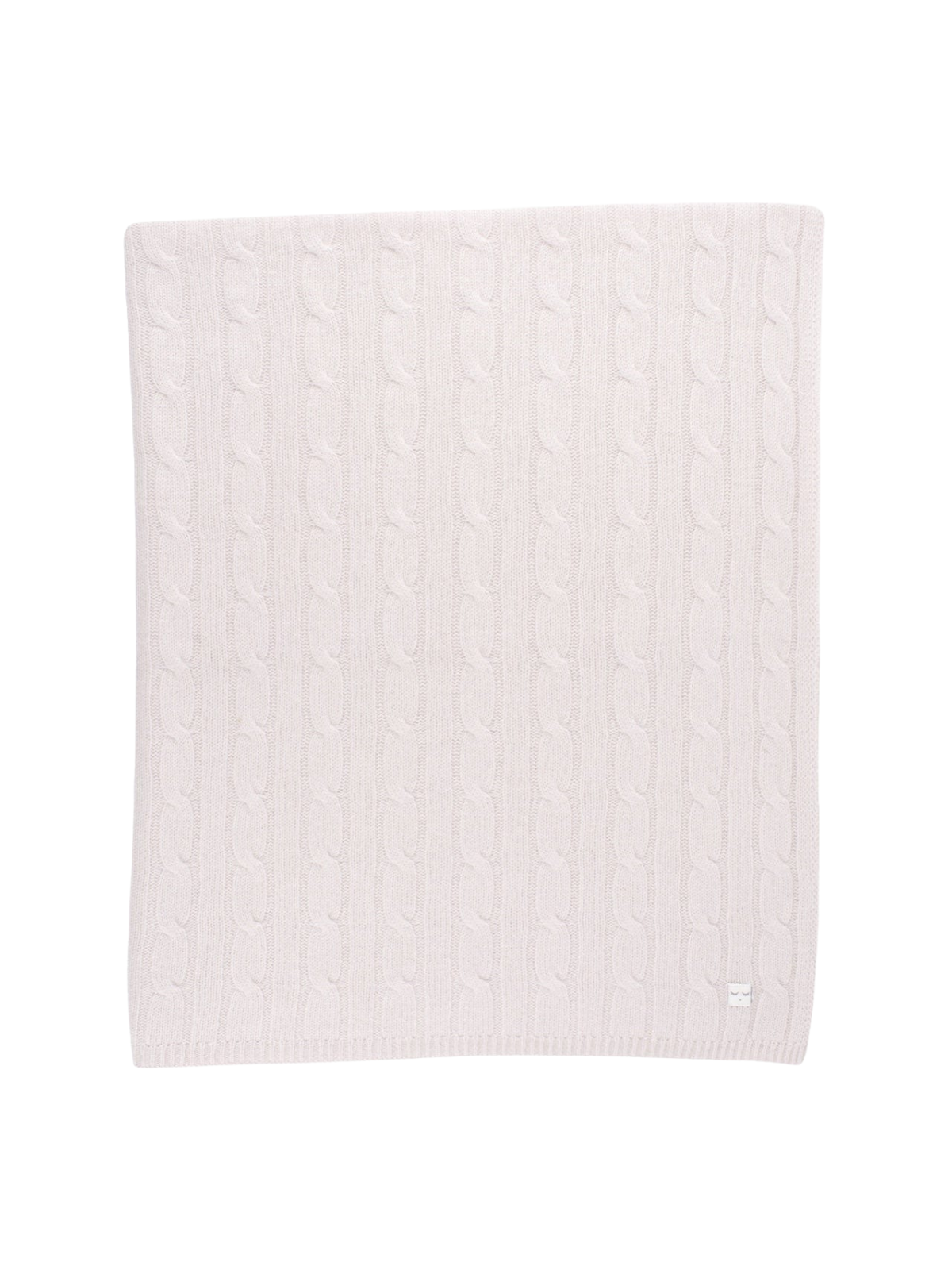 Cable Knit Cashmere Blanket - Pink Blankets Livly