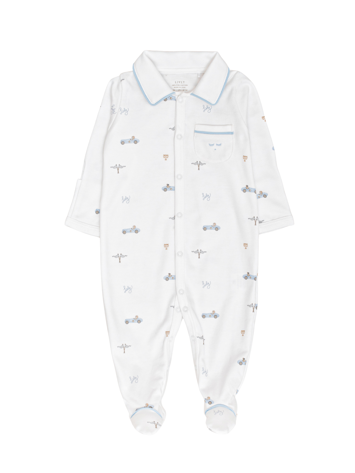 Remi Cars Footie Onesies Livly