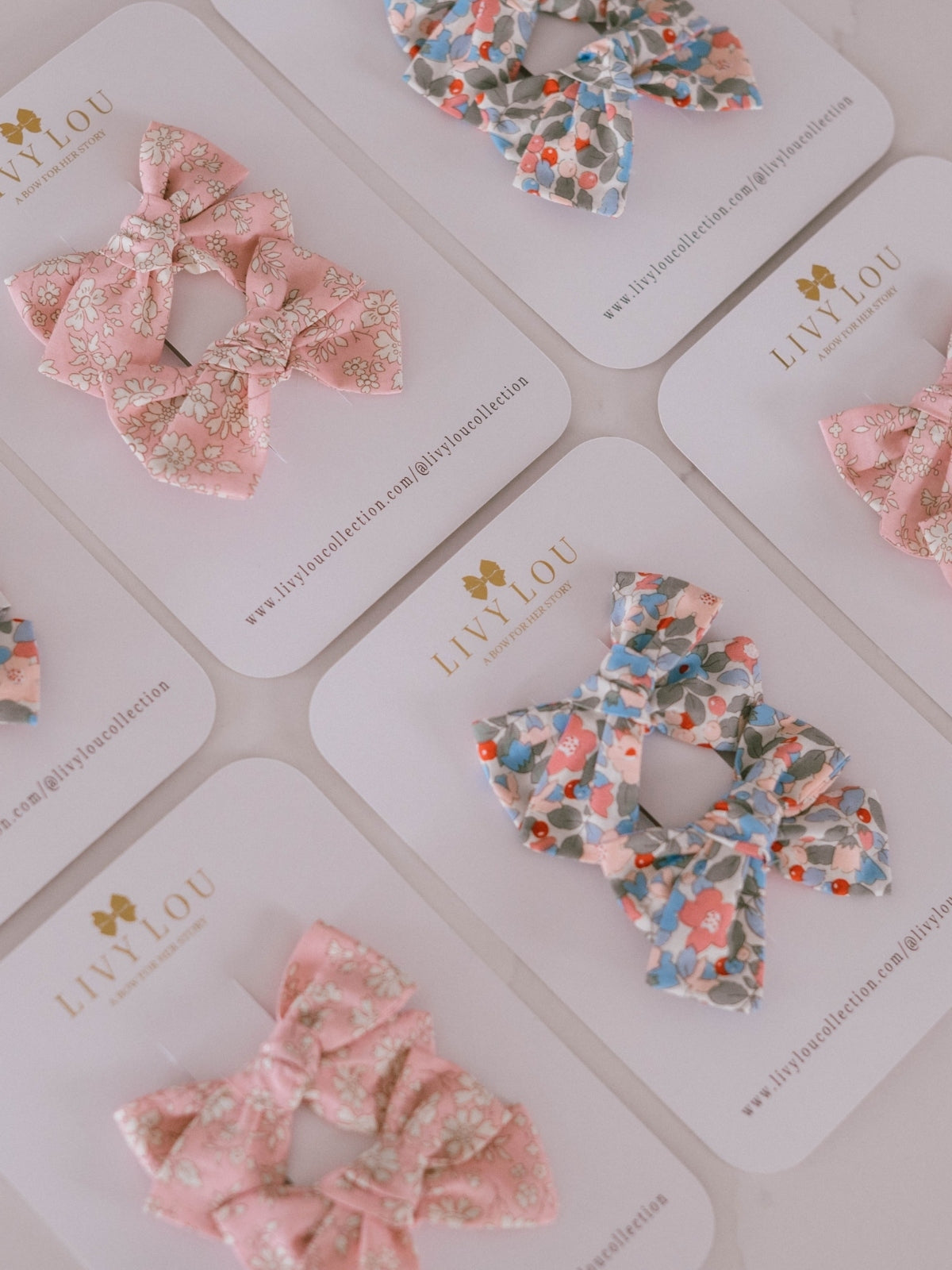 Francesca Mini Pinwheel Bow Set Hair Accessories Livy Lou