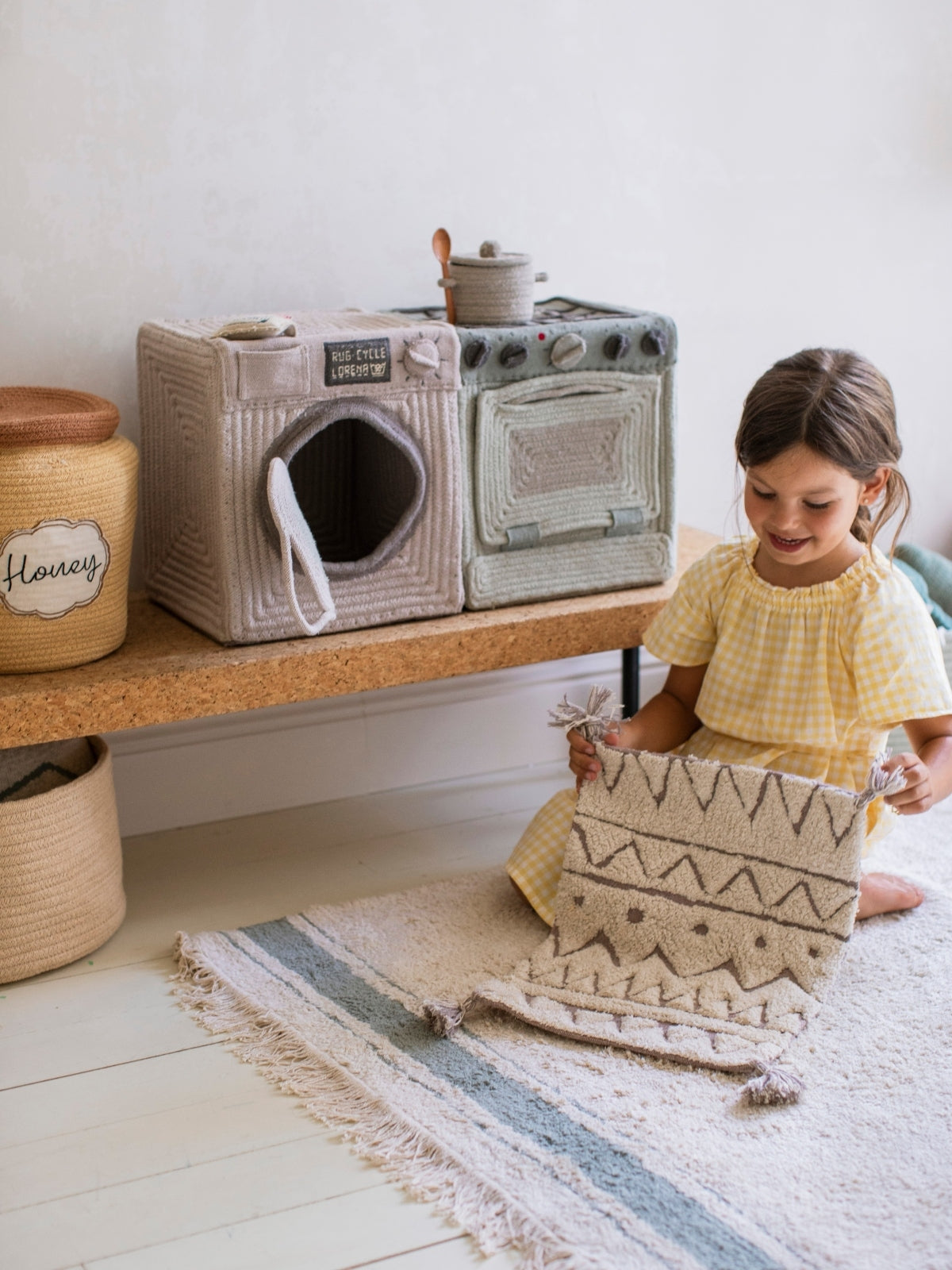 Washing Machine Play Basket Pretend Play Lorena Canals   