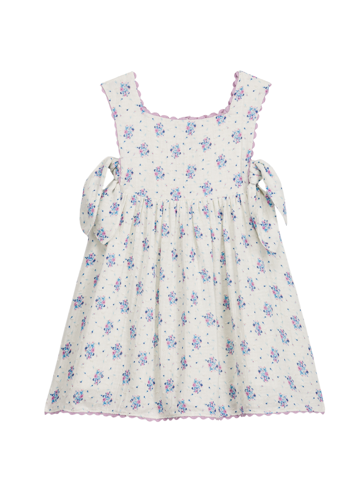 Aloisa Floral Print Dress Dresses Louise Misha Cream Flower Dunes 24M