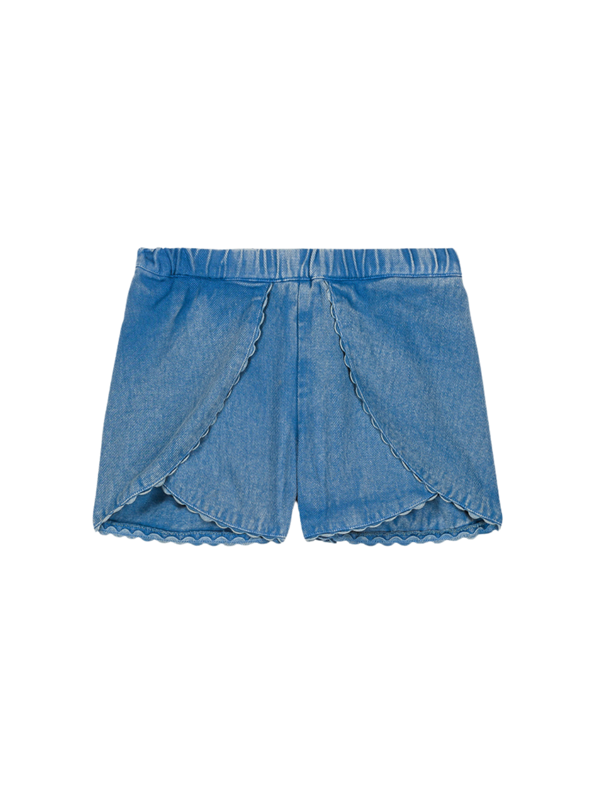 Asya Tulip Hem Chambray Shorts Shorts Louise Misha Stone Blue 24M