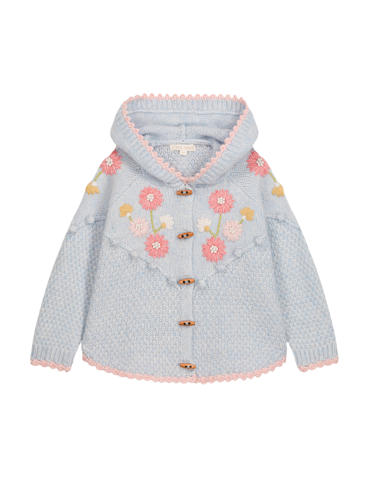 Ezi Embroidered Sweater Sweaters Louise Misha Blue Cloud 3Y