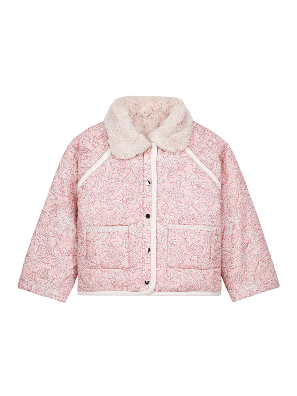 Jasmina Reversible Coat Outerwear Louise Misha Pink Mountain Floral 24M