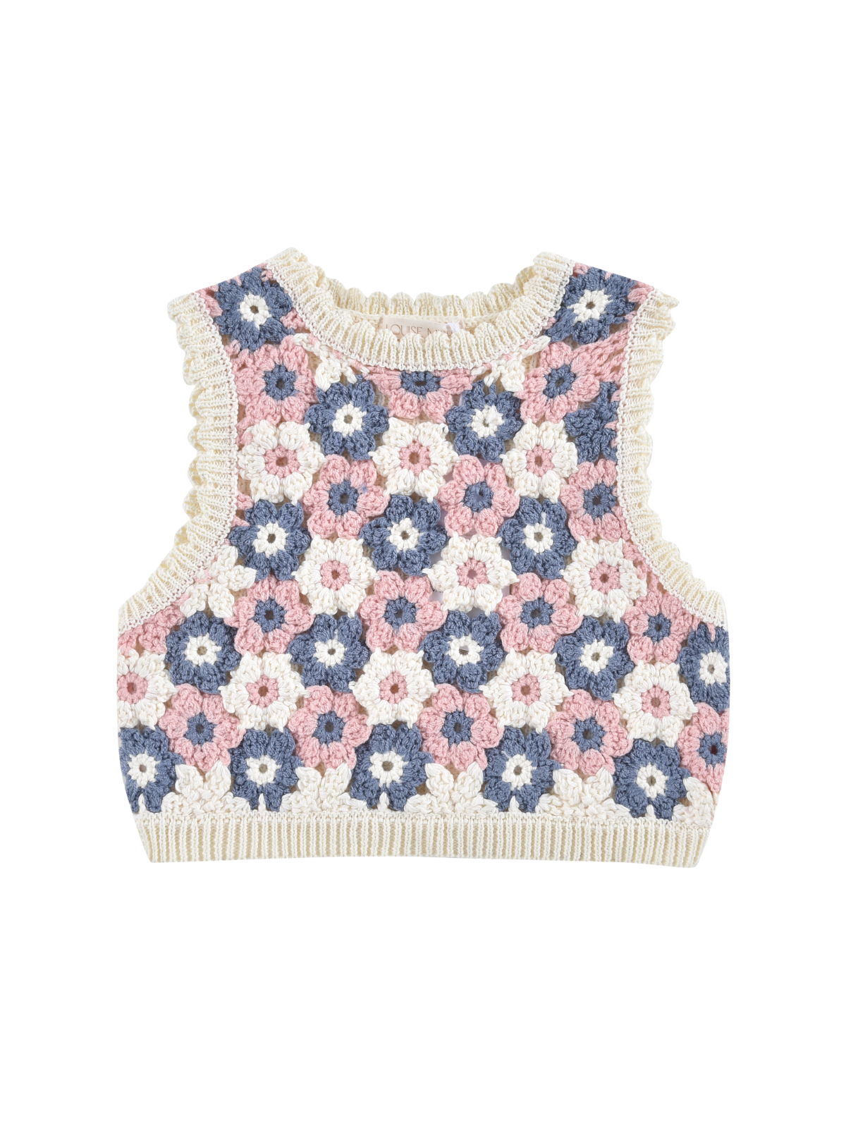 Rynia Crochet Knit Top Tops Louise Misha Pink Multi 24M