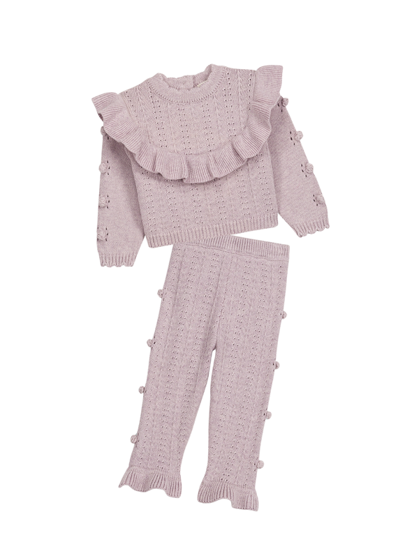 Satiane Ruffle Sweater Set Sets Louise Misha Fig 12M
