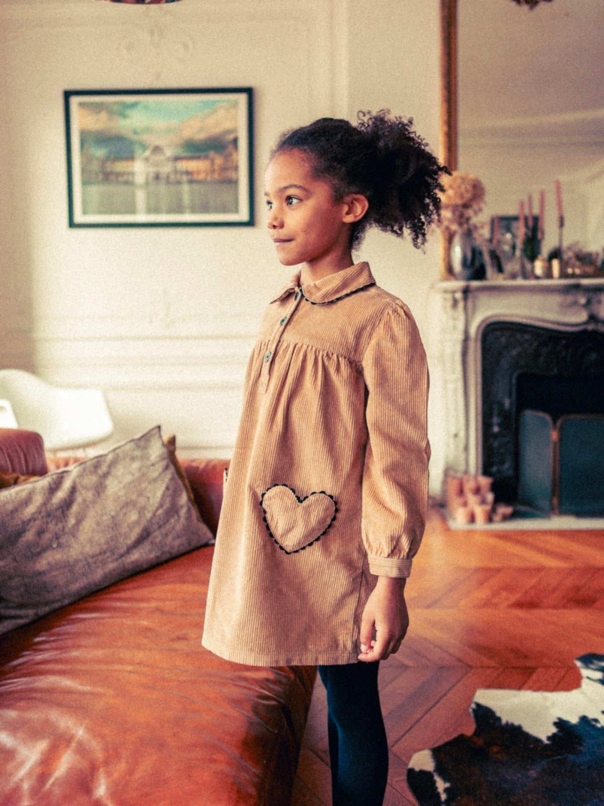 Belinda Corduroy Heart Pocket Dress Dresses Louis Louise