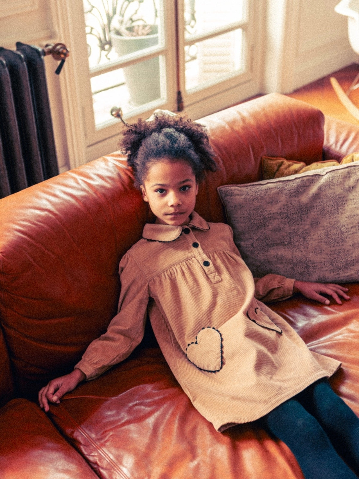 Belinda Corduroy Heart Pocket Dress Dresses Louis Louise