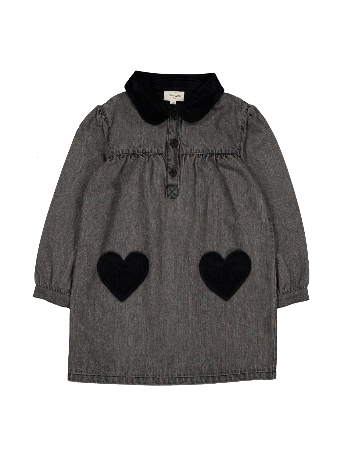 Belinda Denim Heart Pocket Dress Dresses Louis Louise