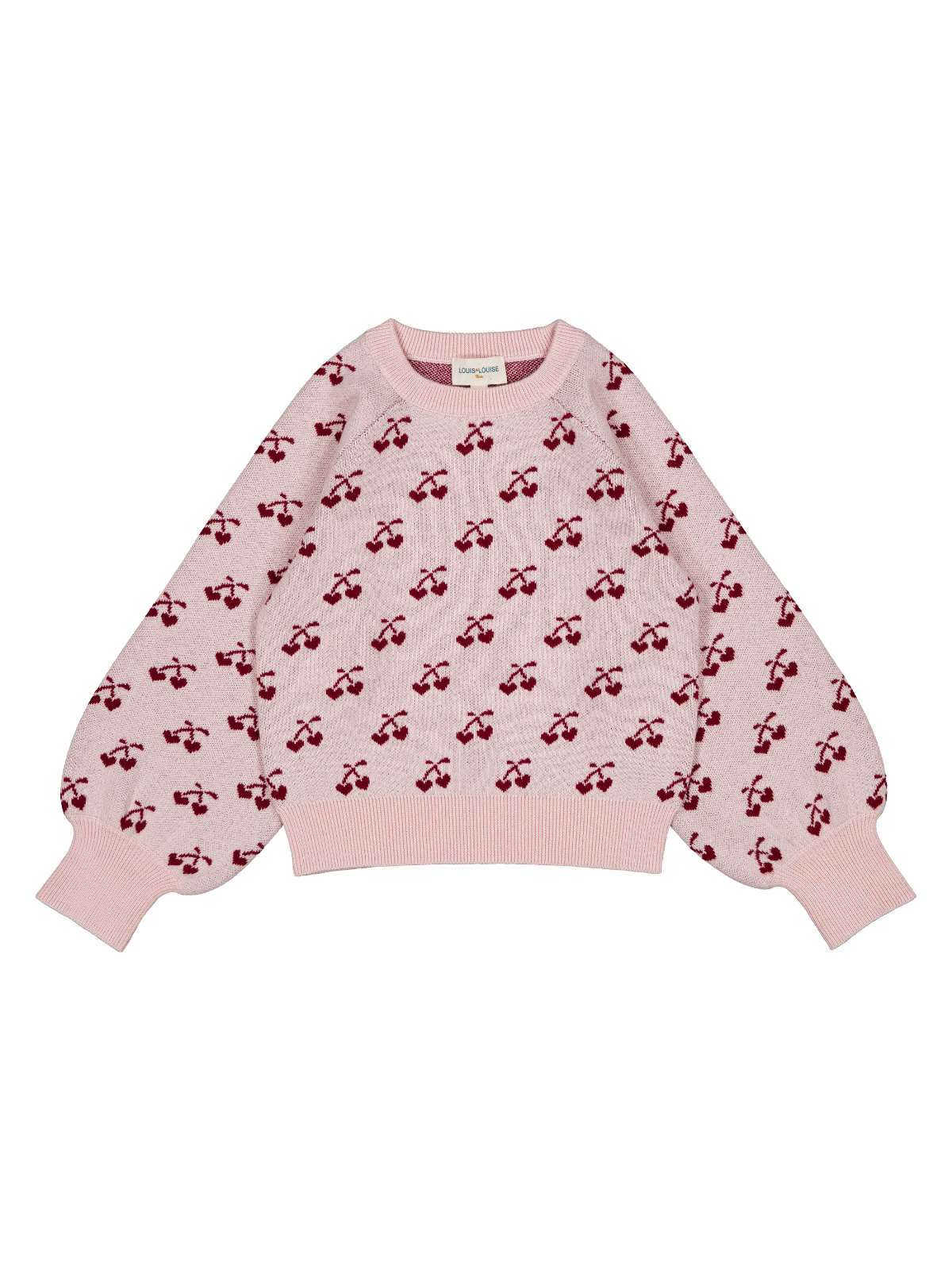 Elia Cherry Sweater Sweaters Louis Louise Pink 3Y
