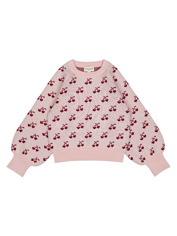 Elia Cherry Sweater Sweaters Louis Louise Pink 3Y