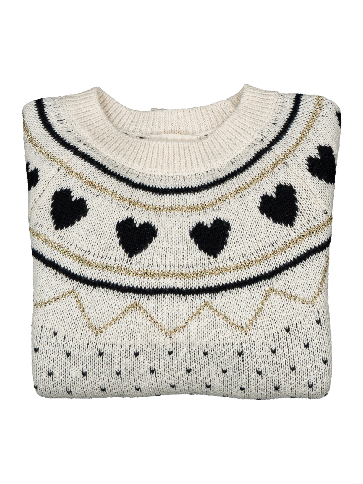 Elia Heart Pattern Sweater Sweaters Louis Louise