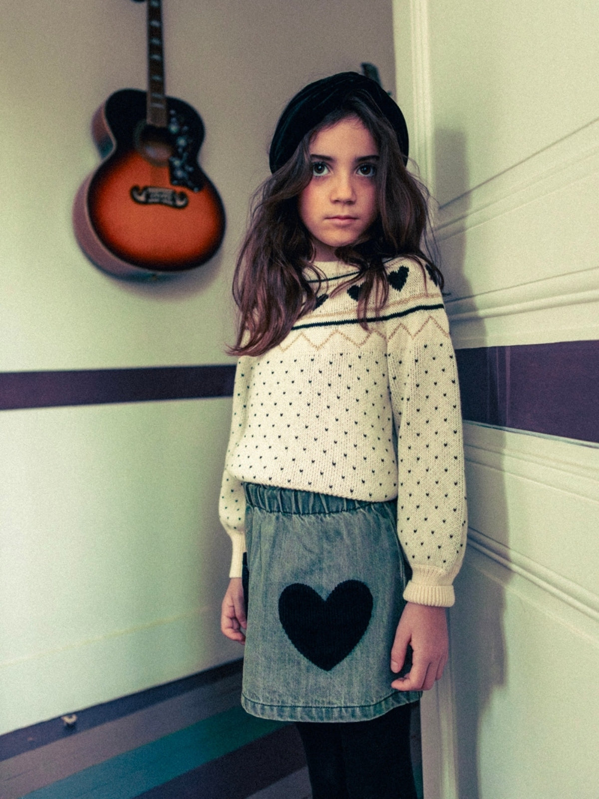 Elia Heart Pattern Sweater Sweaters Louis Louise