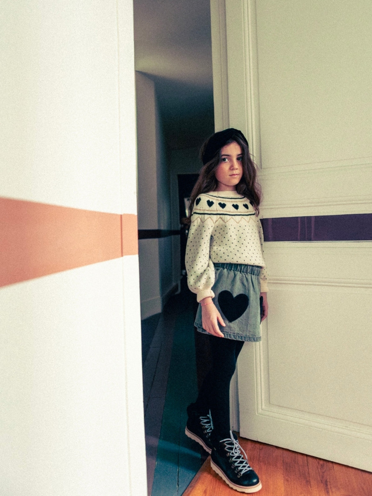 Elia Heart Pattern Sweater Sweaters Louis Louise