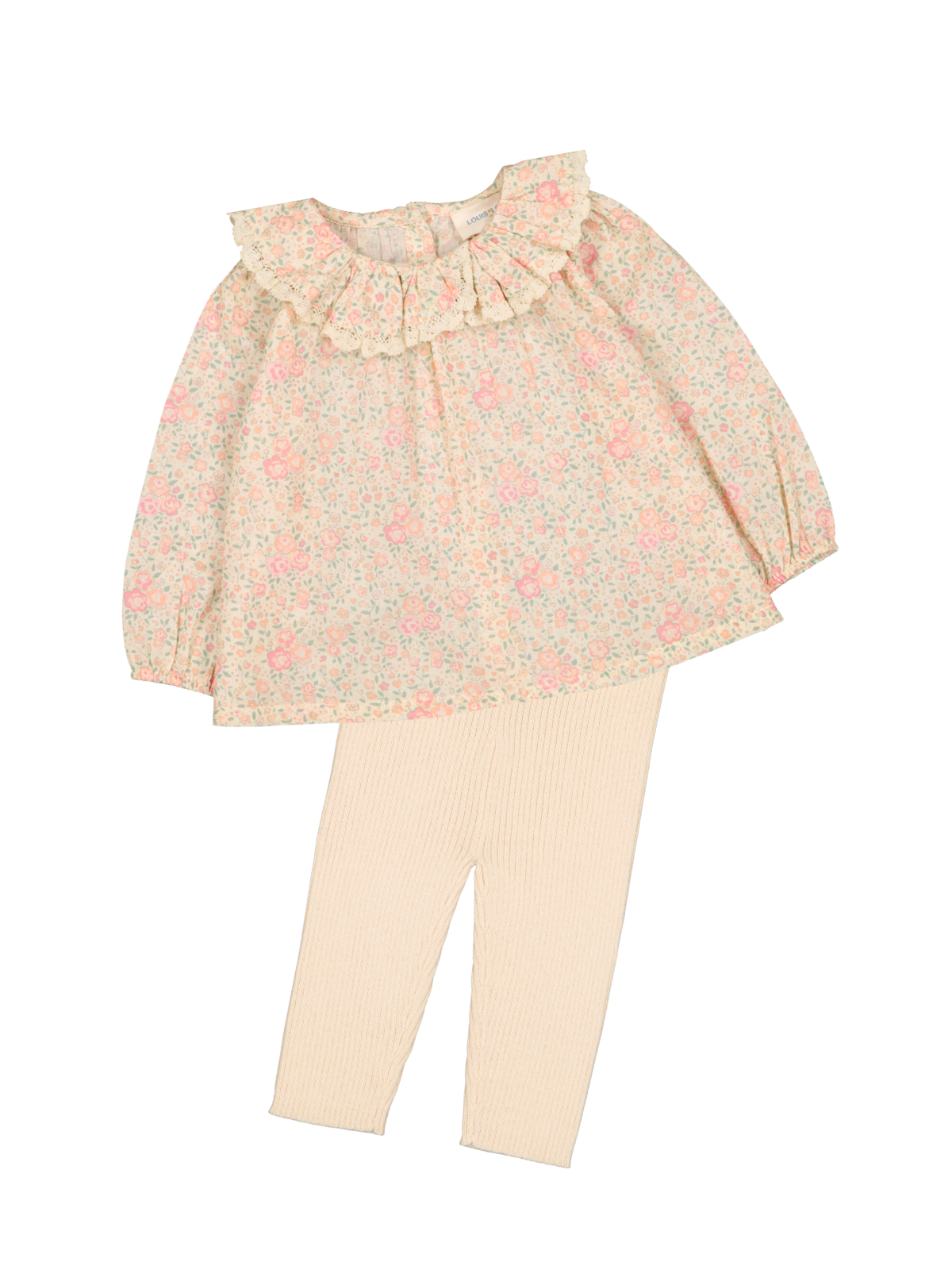 Lissou Blouse & Leggings Set Sets Louis Louise Cream 6M 