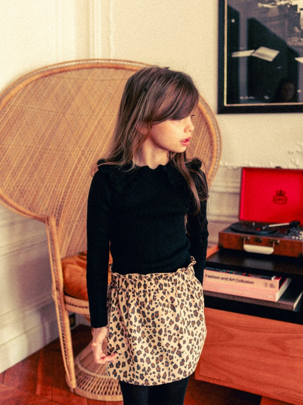 Zippa Corduroy Leopard Skirt Skirts Louis Louise