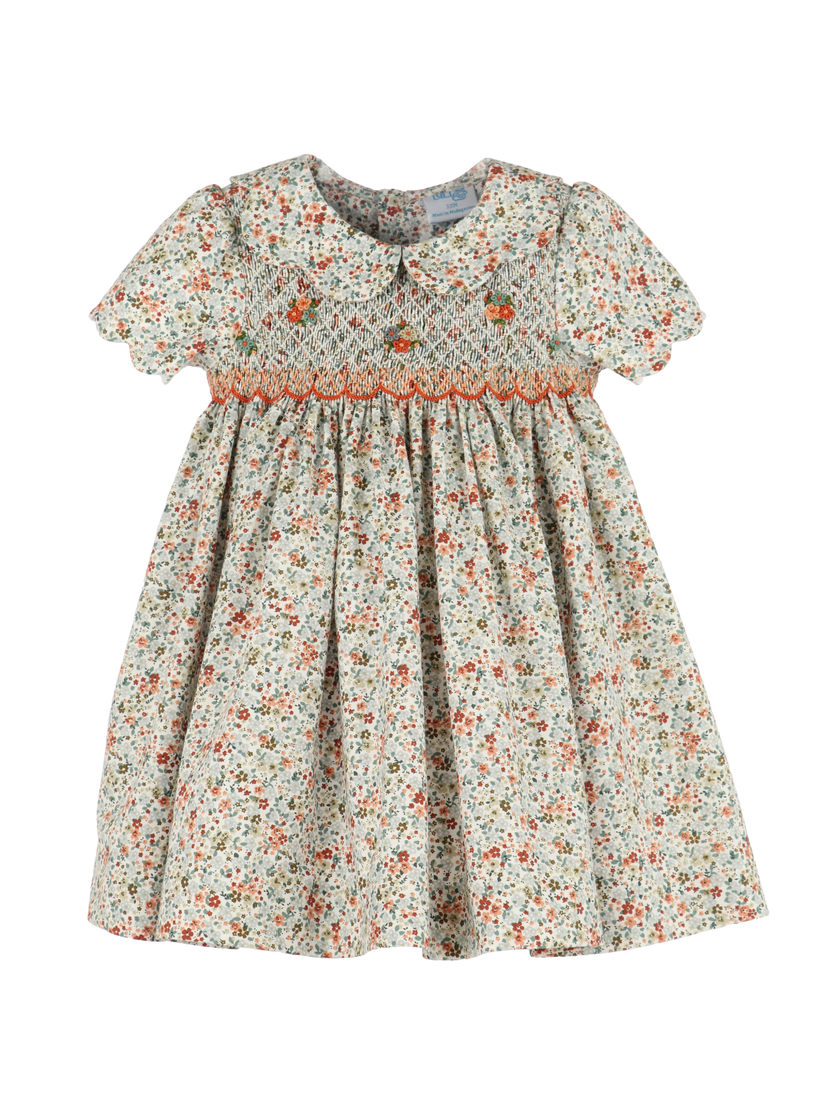 Autumn Glow Smocked Babydoll Dress Dresses Luli & Me Autumn Glow Floral 6M