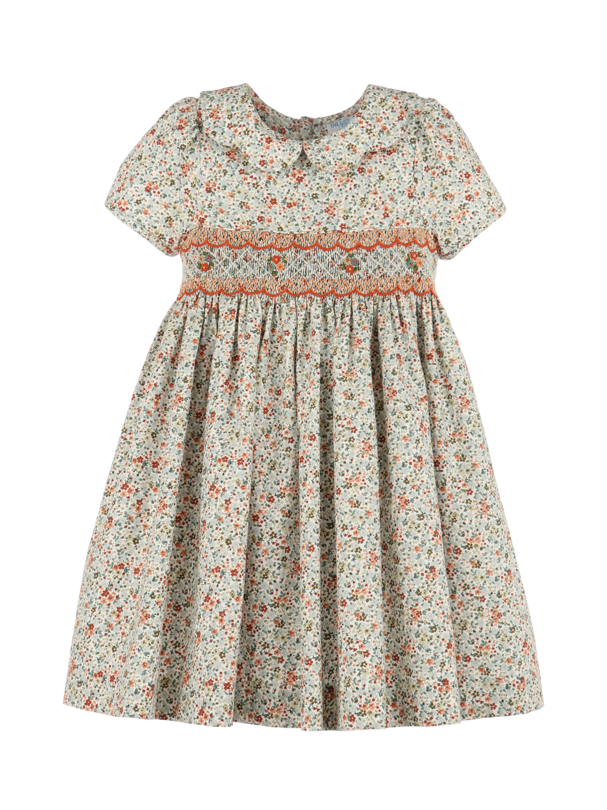 Autumn Glow Smocked Dress Dresses Luli & Me Autumn Glow Floral 5Y