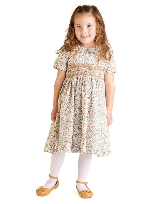 Autumn Glow Smocked Dress Dresses Luli & Me
