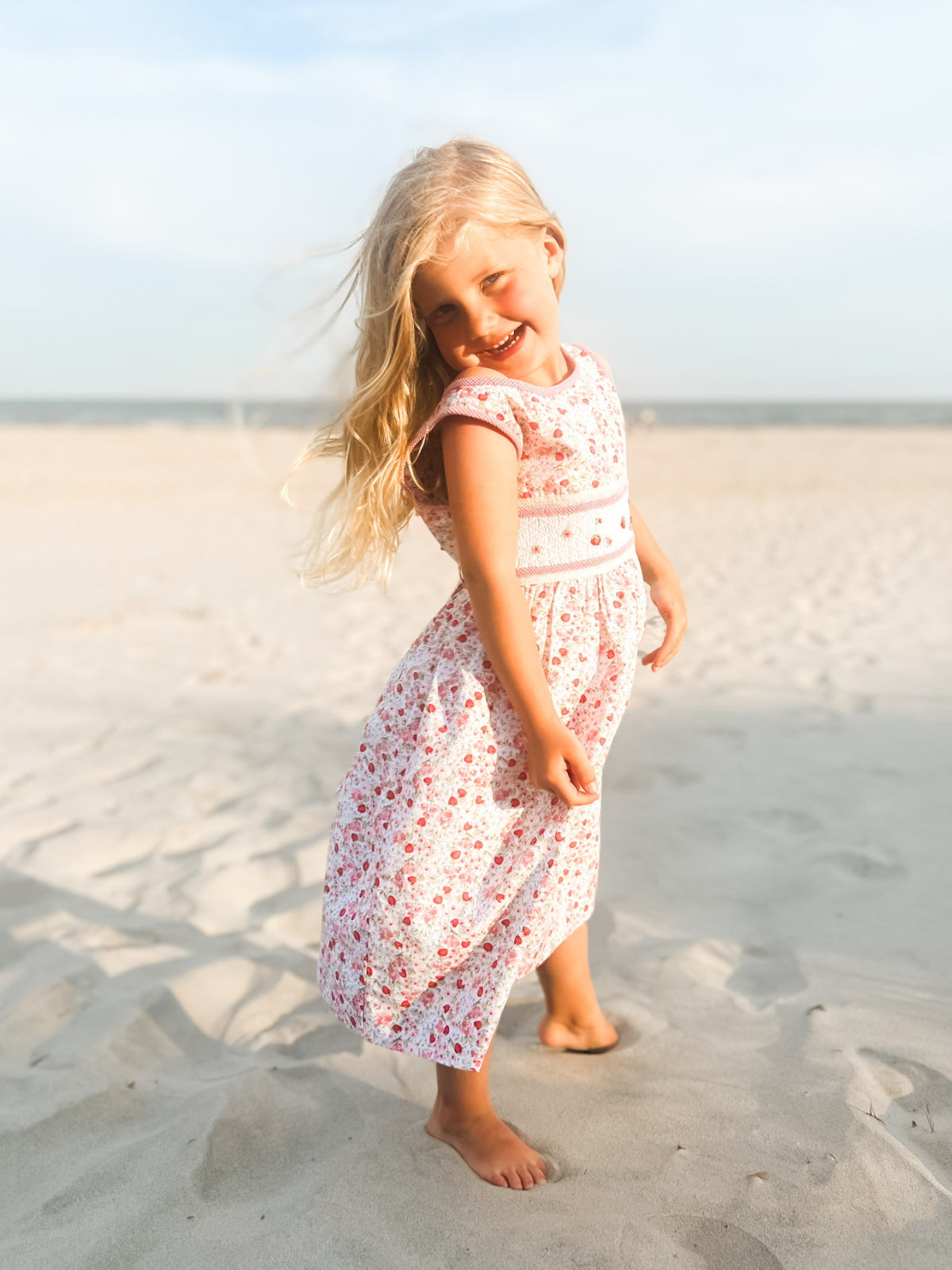 Berry Smocked Dress Dresses Luli & Me