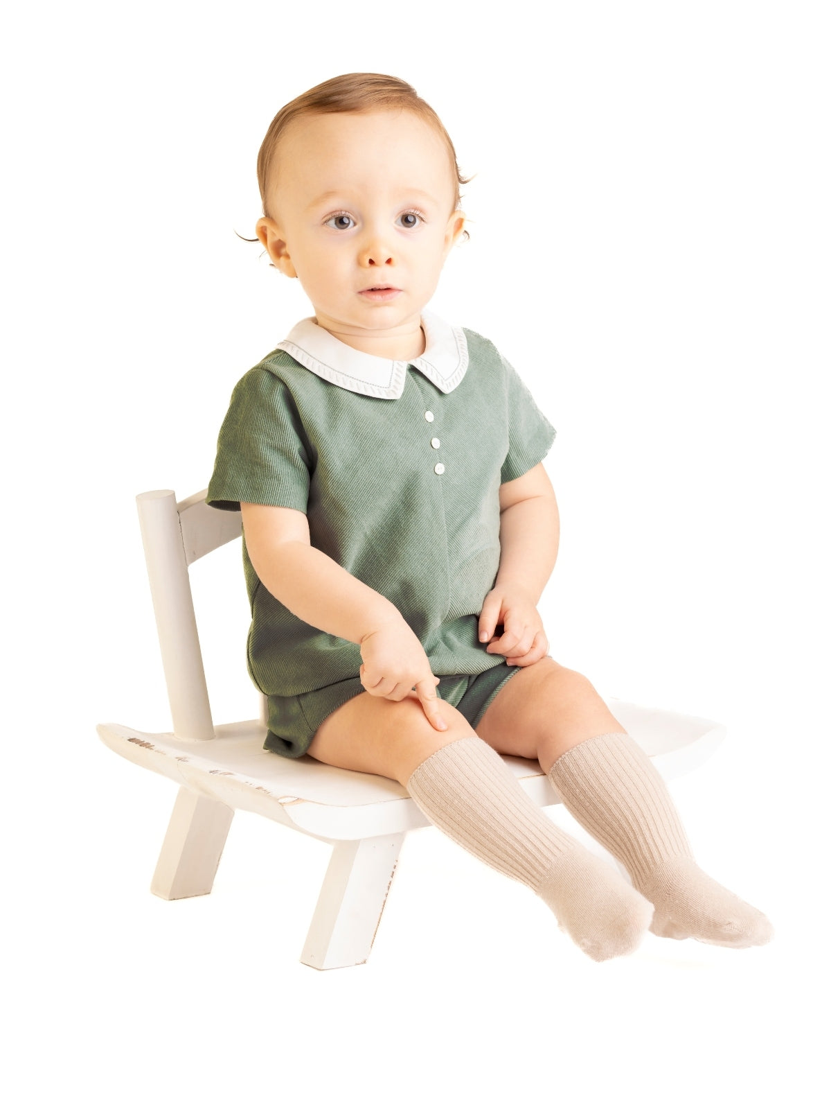 Cozy Corduroy Romper Rompers Luli & Me