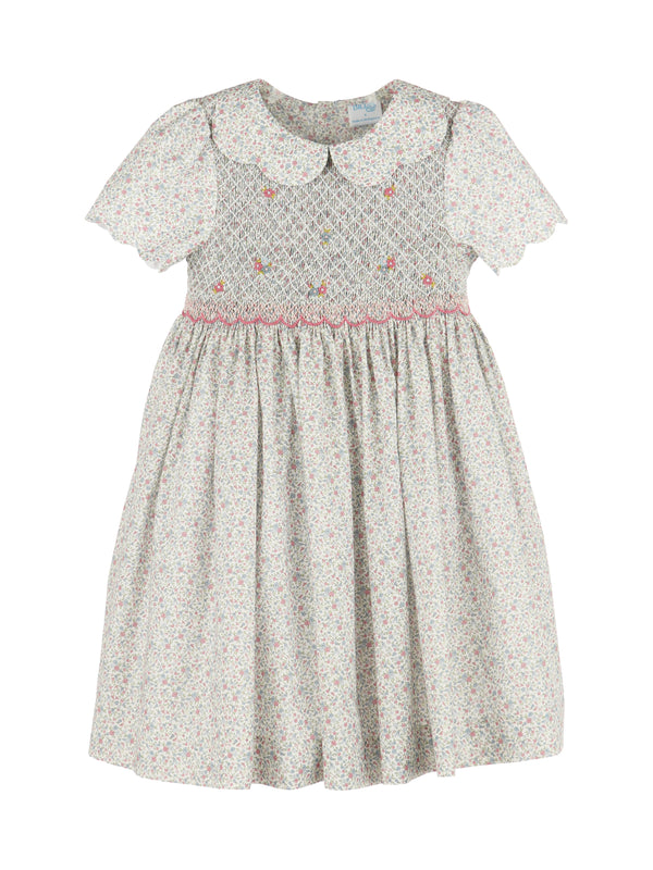 Fall Blossom Smocked Dress