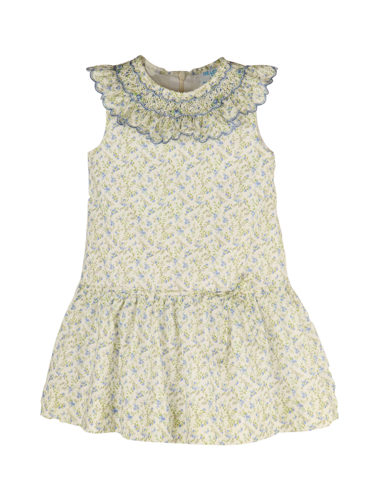 Lavender Floral Smocked Dress Dresses Luli & Me Lavender Floral 2Y