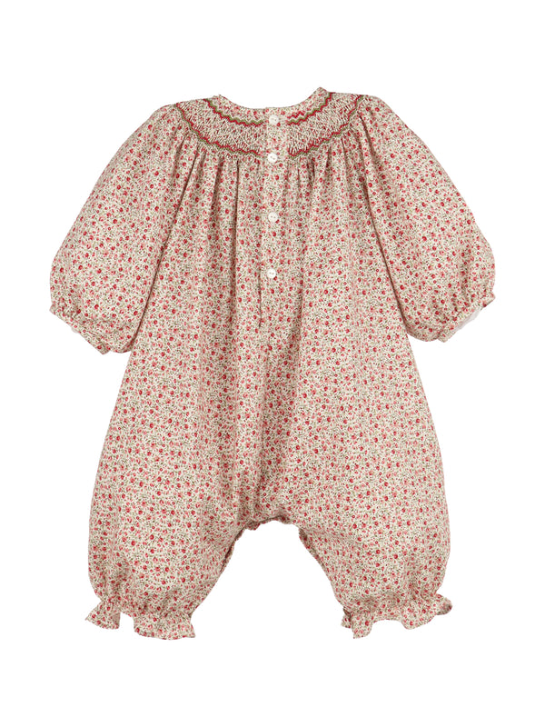 Mulberry Floral Romper Rompers Luli & Me