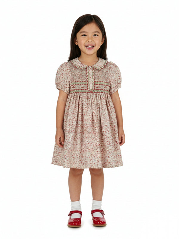 Mulberry Floral Smocked Dress Dresses Luli & Me