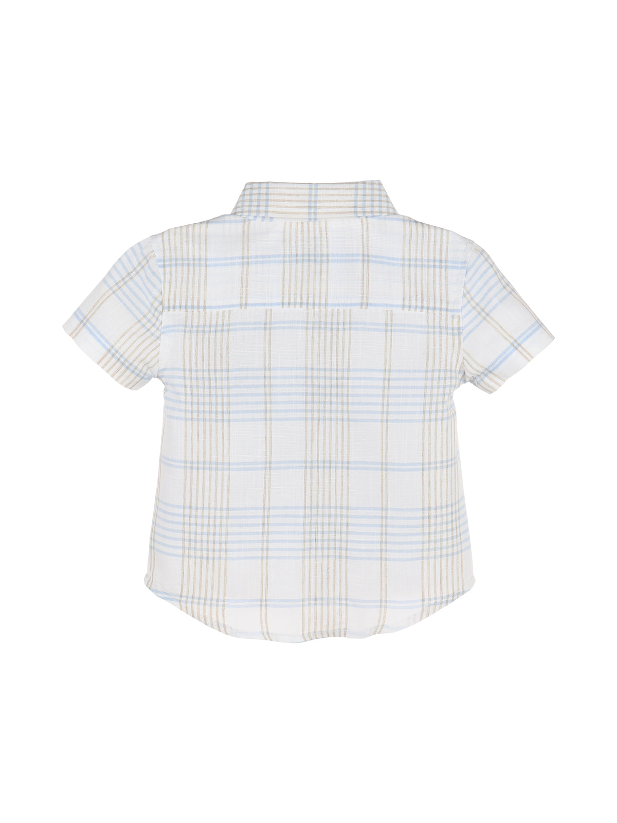 Plaid Short Sleeve Shirt Tops Luli & Me