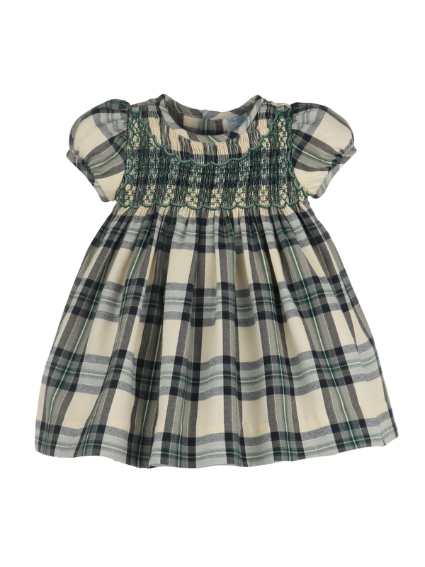 Tea Time Checks Smocked Dress