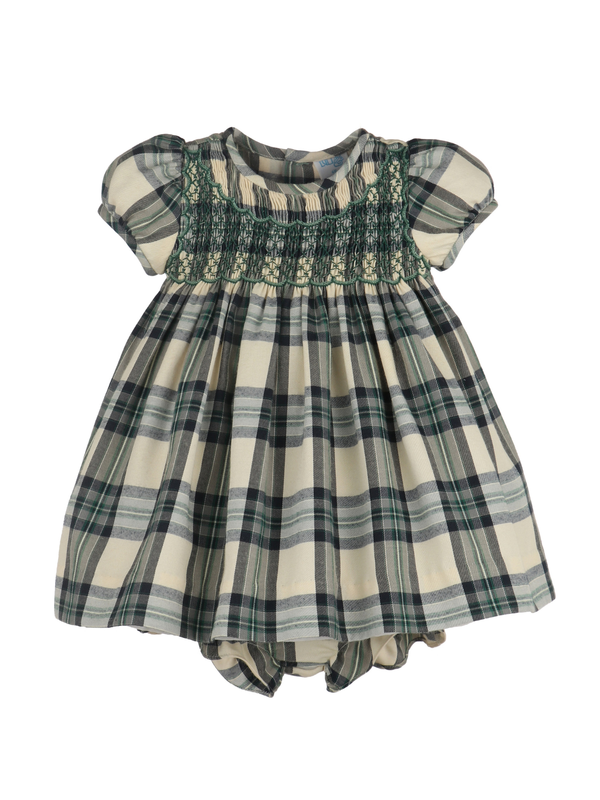 Tea Time Checks Smocked Dress