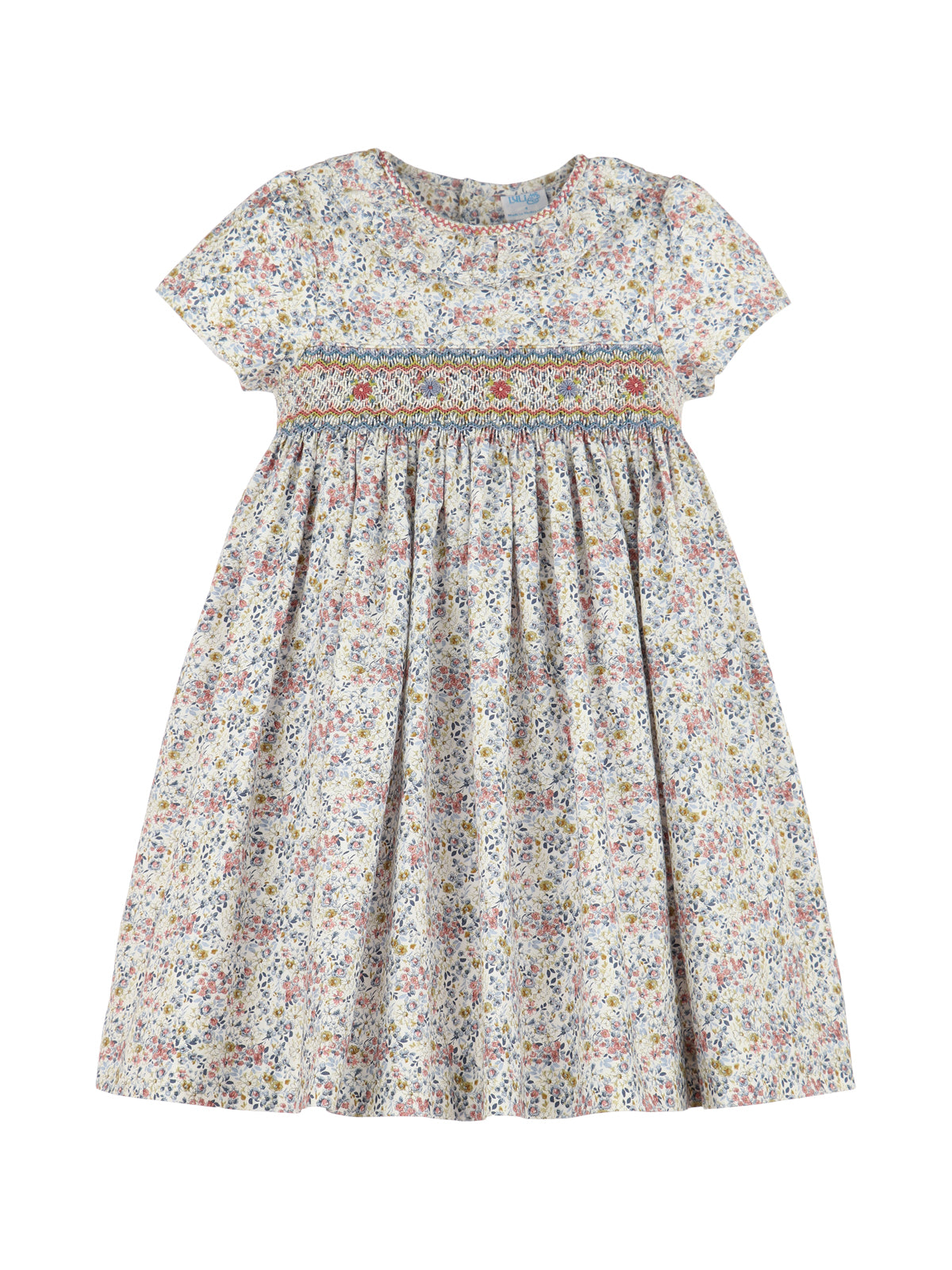 Harvest Blue Smocked Dress