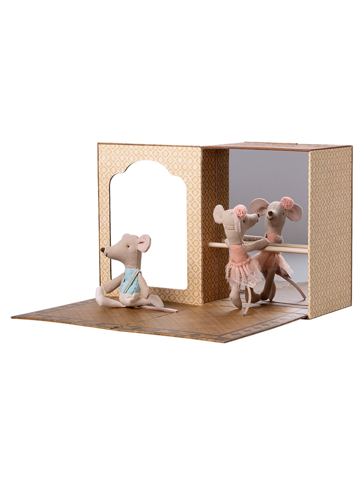 Ballet Mice in Dance Studio, Little Brother and Sister Pretend Play Maileg