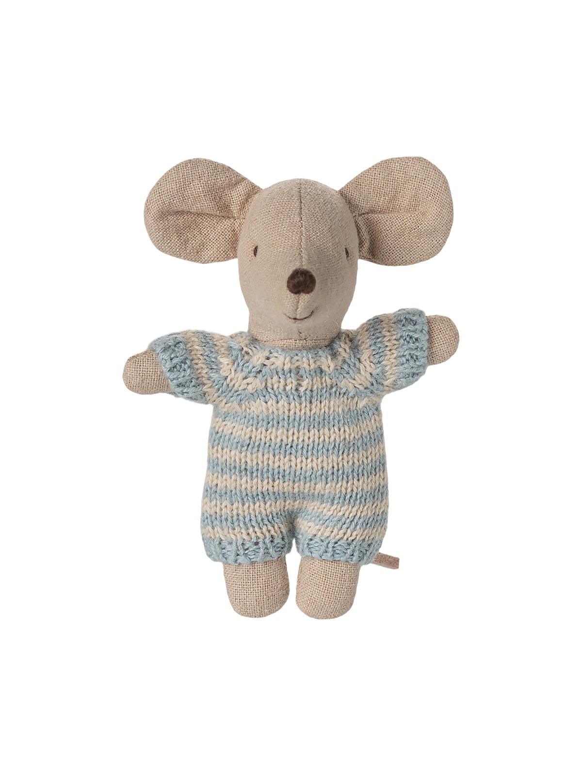 Blue Baby Mouse in Carry Cot Pretend Play Maileg