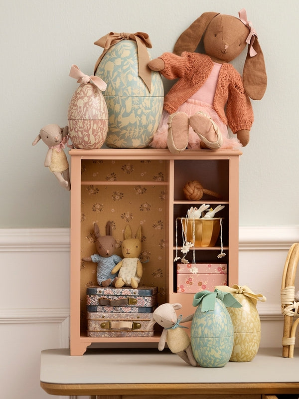 Dusty Blue Easter Egg with Micro Rabbit Plush Maileg