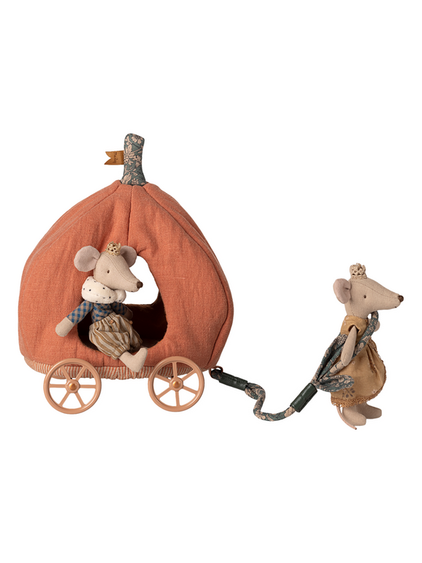 Mouse Pumpkin Carriage Pretend Play Maileg