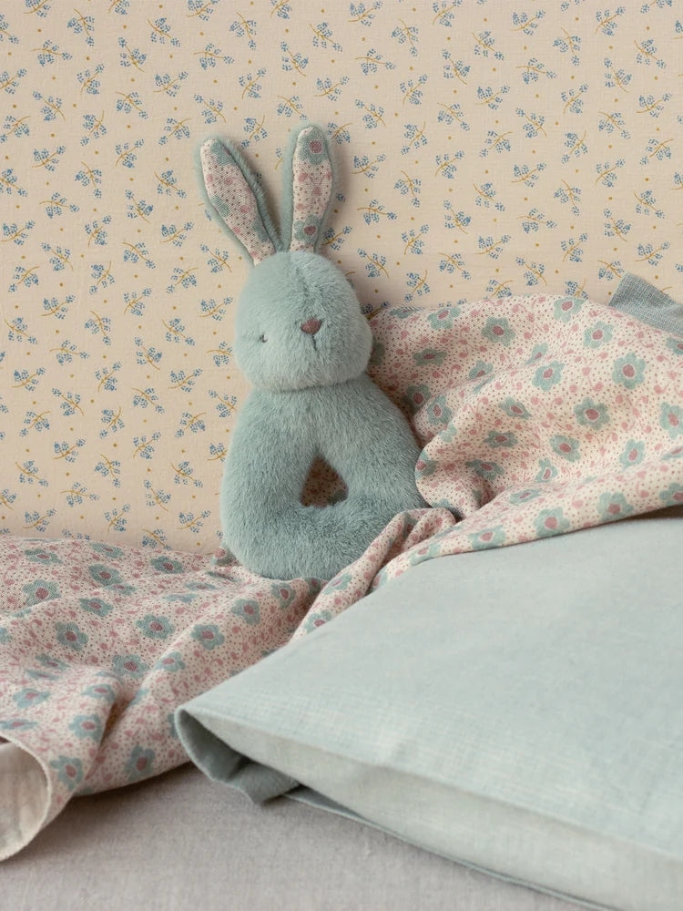 Rabbit Rattle Set - Mint Baby Toys Maileg