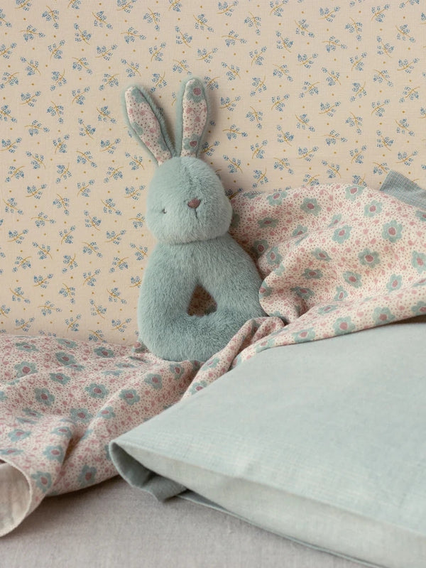 Rabbit Rattle Set - Mint Baby Toys Maileg