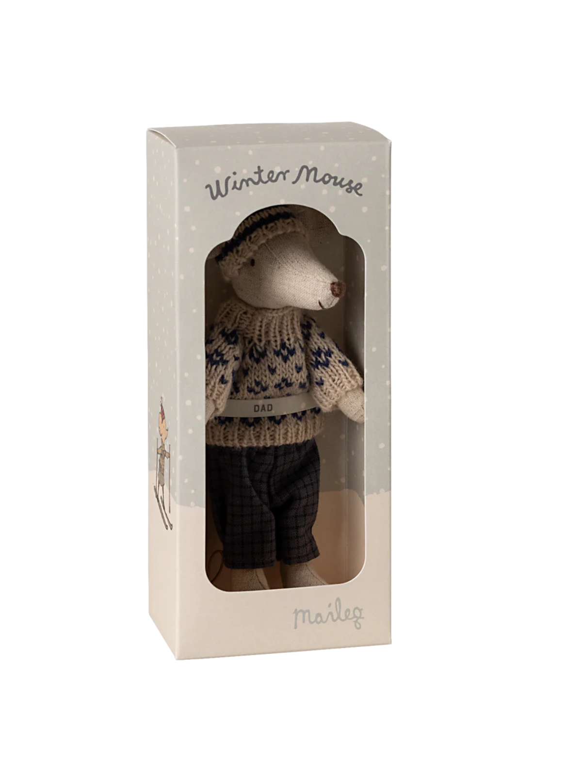 Winter Mouse with Ski Set - Mum Pretend Play Maileg   