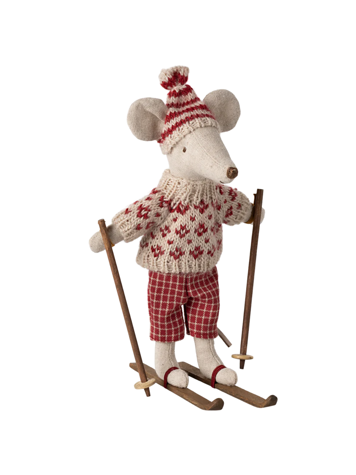 Winter Mouse with Ski Set - Dad Pretend Play Maileg   