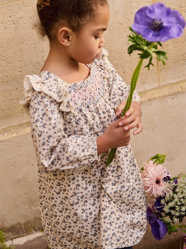 Martina Floral Poplin Dress Dresses Louise Misha