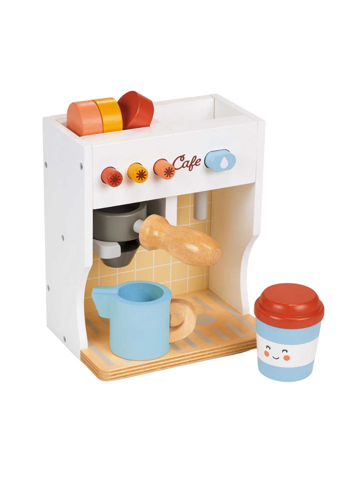 Wooden Barista Set Pretend Play Mentari