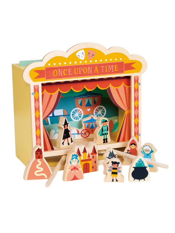Wooden Tabletop Theatre Pretend Play Mentari