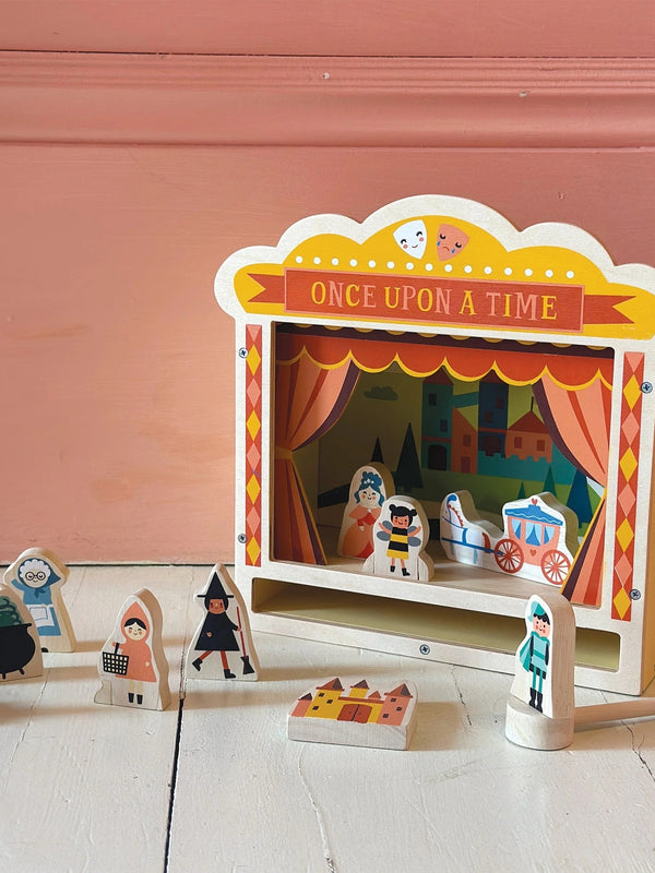 Wooden Tabletop Theatre Pretend Play Mentari