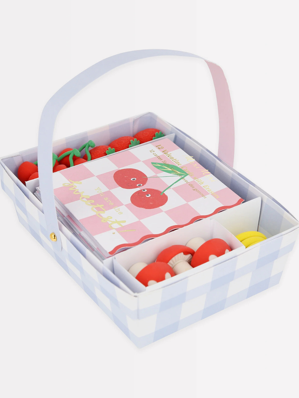 Fruit Basket Valentines Cards 12Pk