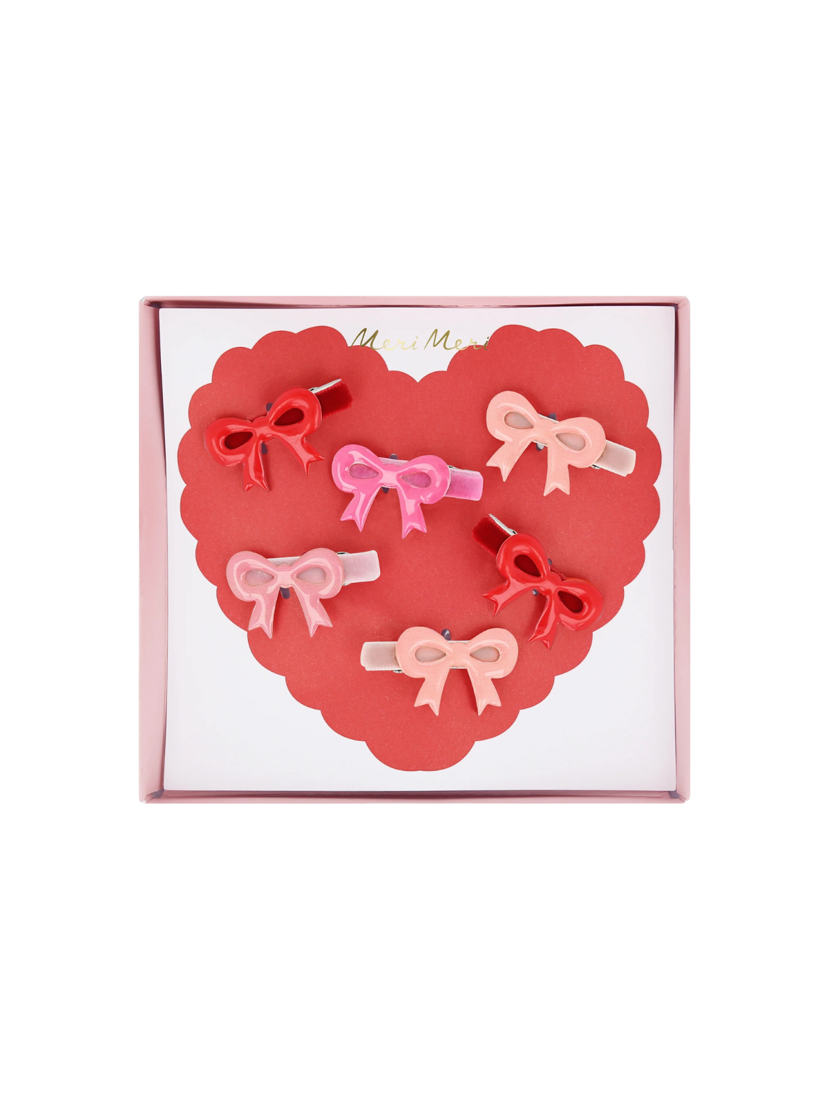 Valentines Bow Hair Clips Hair Accessories Meri Meri