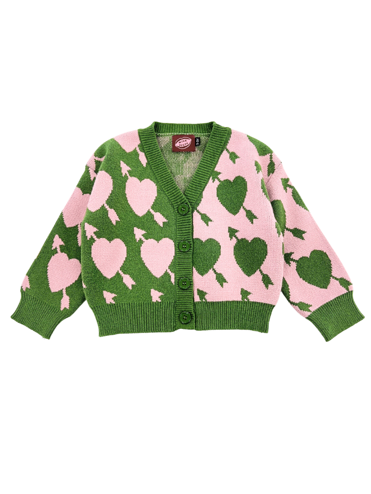 Lovestruck Sweater Sweaters Milk Teeth Olive 2-3Y 