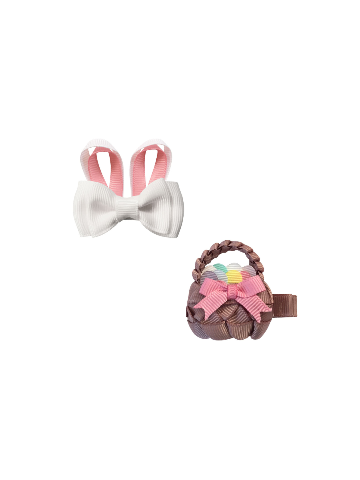 Bunny and Basket Hair Clips Hair Accessories Milledeux   